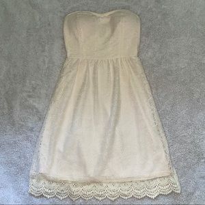Strapless Lace Dress